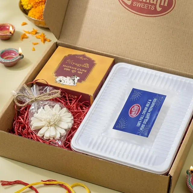 Kraft Hamper · 1 Tray, a close-up of the contents