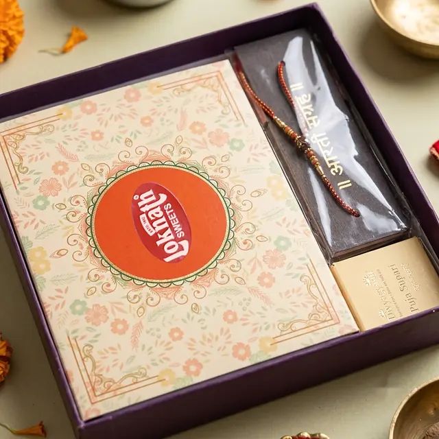 Purple Hamper, a close-up of the contents